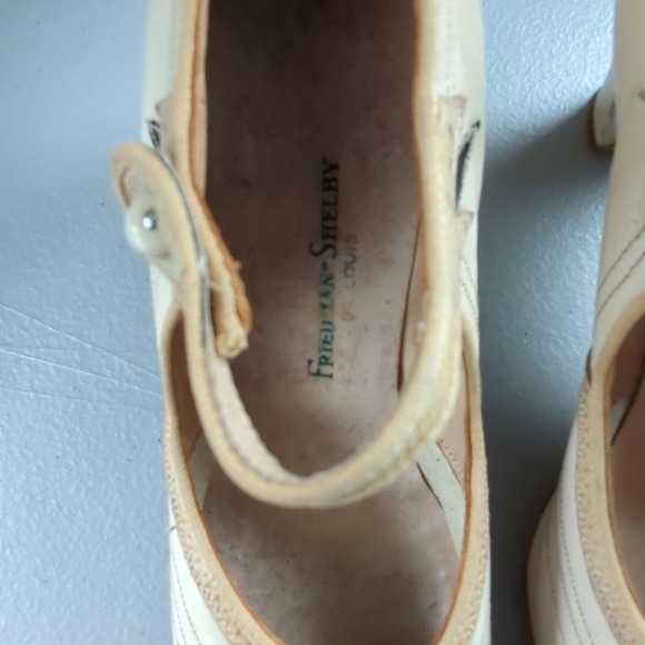 Antique Womens Heel Shoes Freidman Shelby St. Louis Children's Size 1 Theatre - Picture 2 of 13